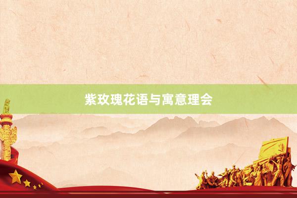 紫玫瑰花语与寓意理会